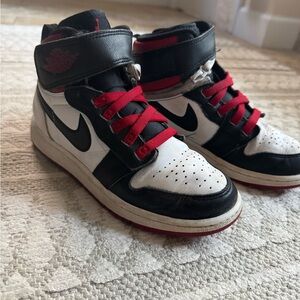 Nike Air Jordan Kids Black and Red High-Top Sneakers